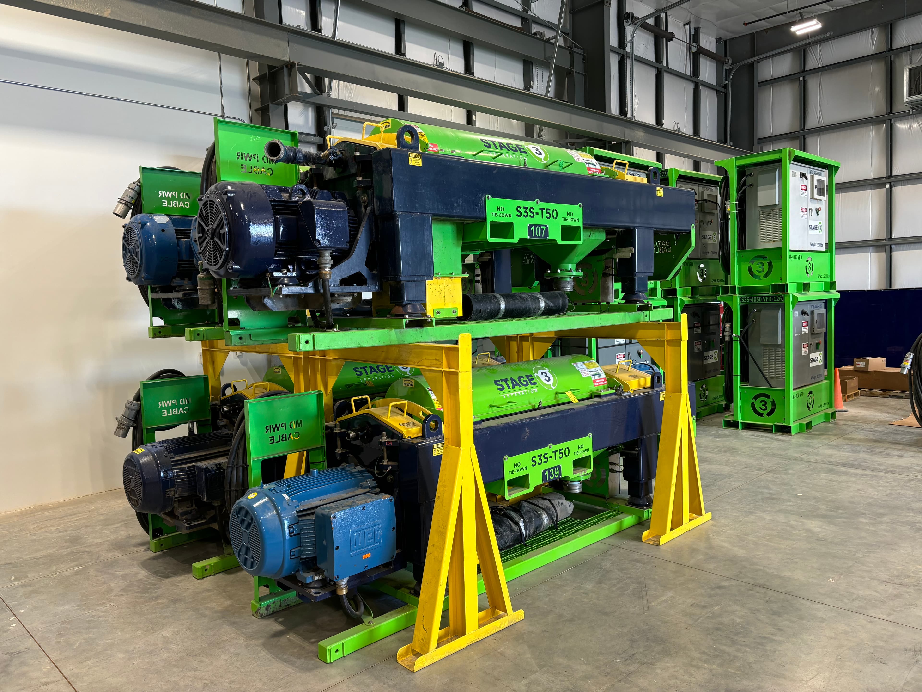 Stage 3 Separation centrifuge installed in a modular equipment package