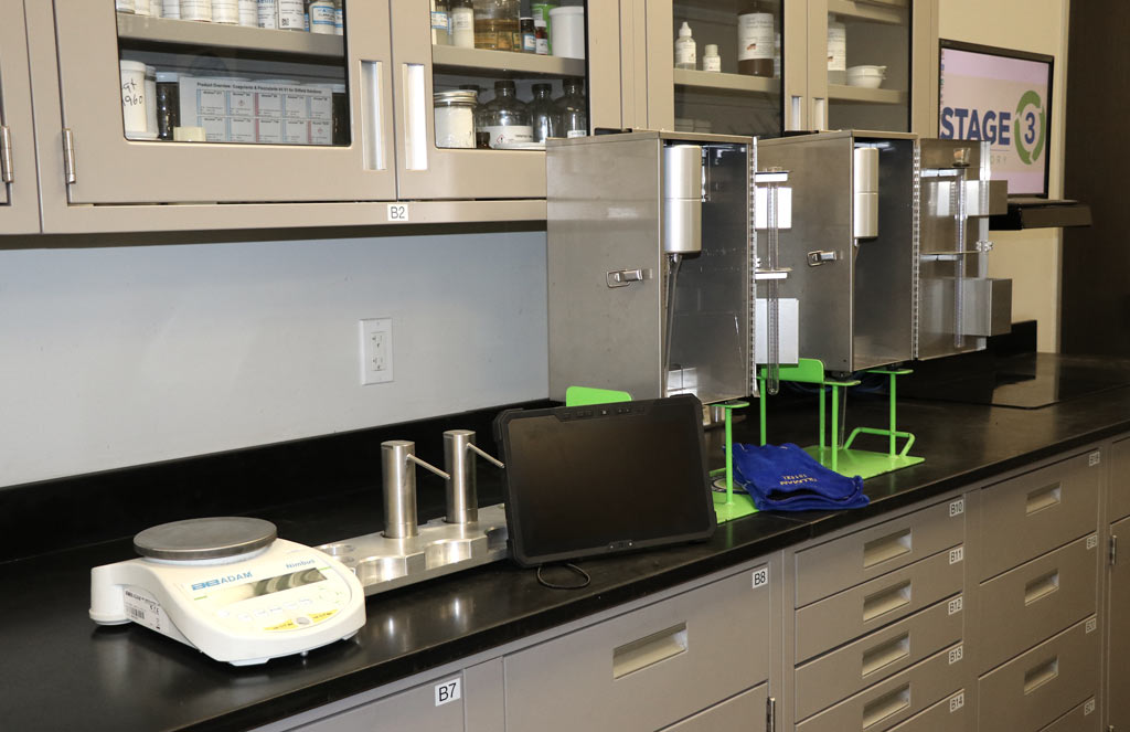 Stage 3 laboratory testing equipment