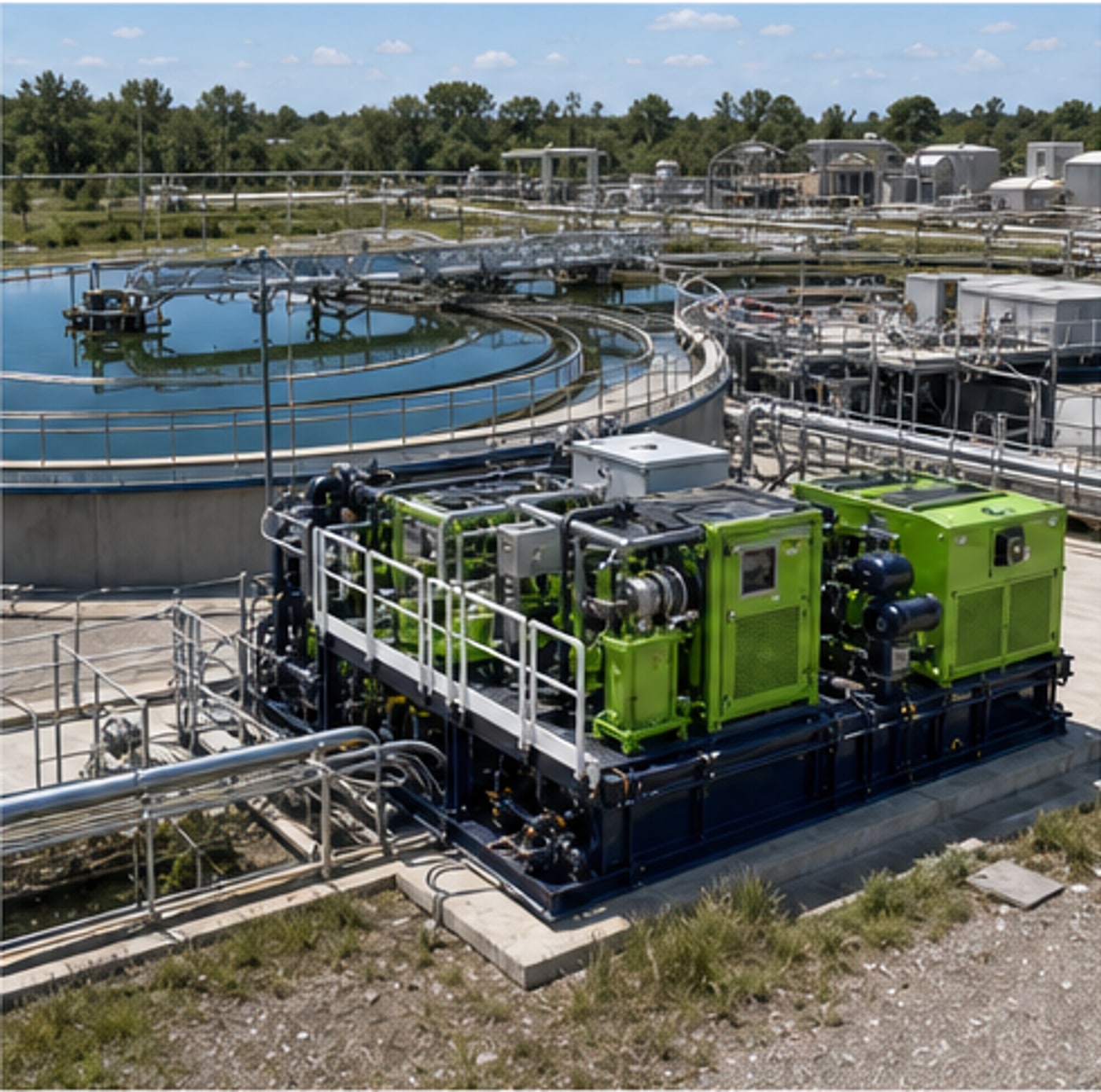 Municipal lagoon and water treatment infrastructure
