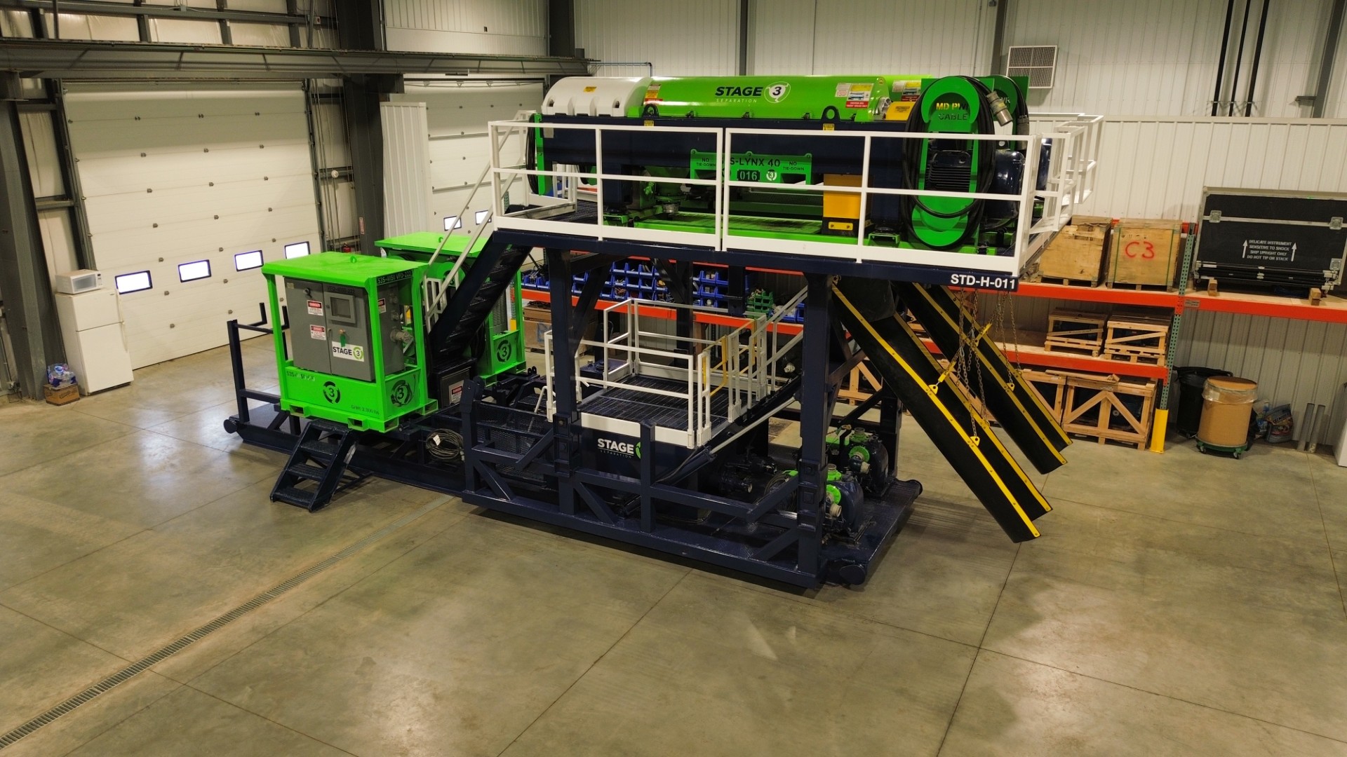 Complete Stage 3 Separation system assembled inside the shop